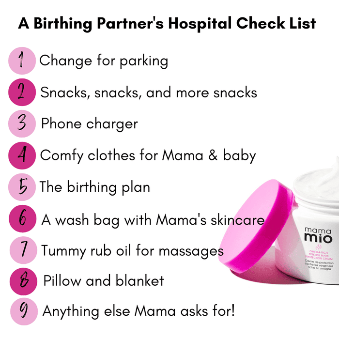 birthing partner checklist