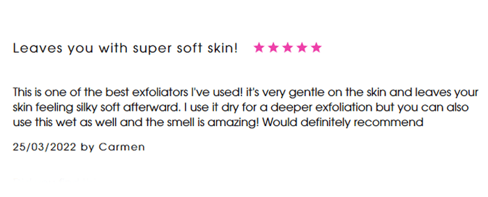 tummy exfoliator review