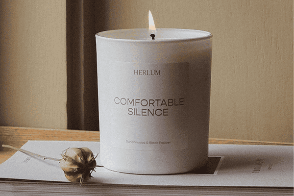 herlum comfortable silence candle