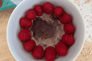 Raspberry Choc Protein Oats