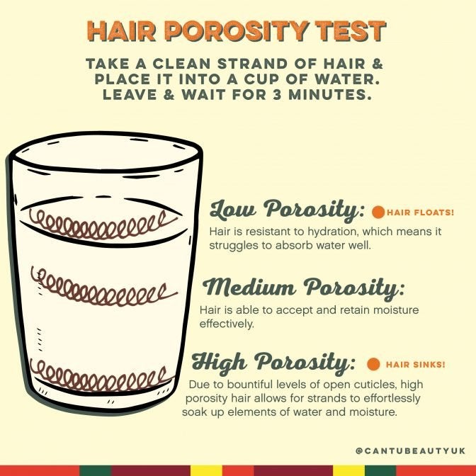 Hair with on sale low porosity