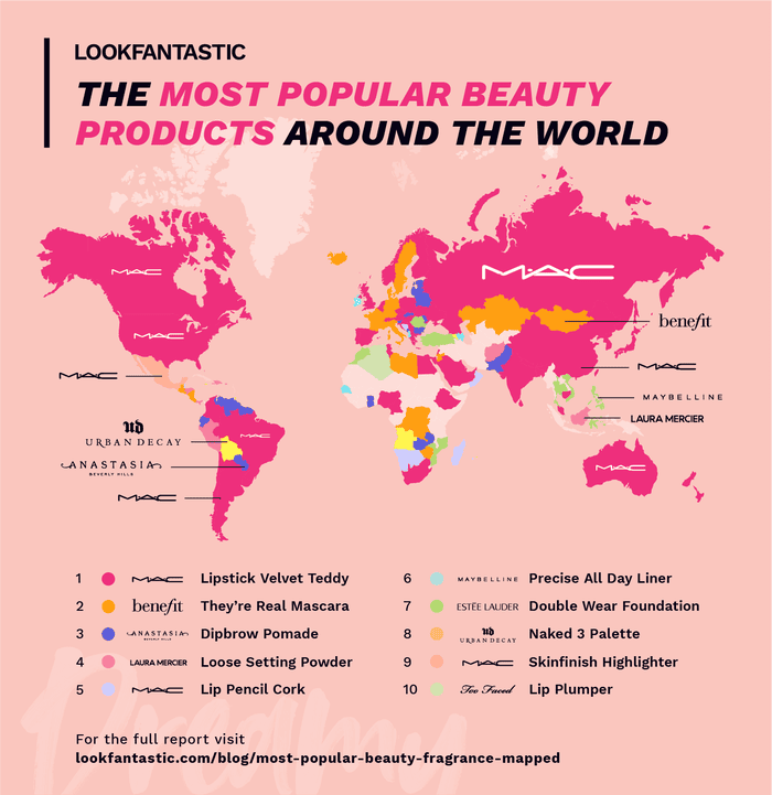 The World's Most Popular Beauty Products & Fragrances