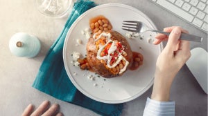 Baked Sweet Potato with Beanz