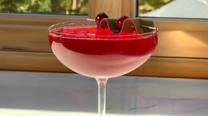 Lyre’s Cranberry and Sage Martini