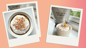 Collagen Birthday Cake Baked Oats