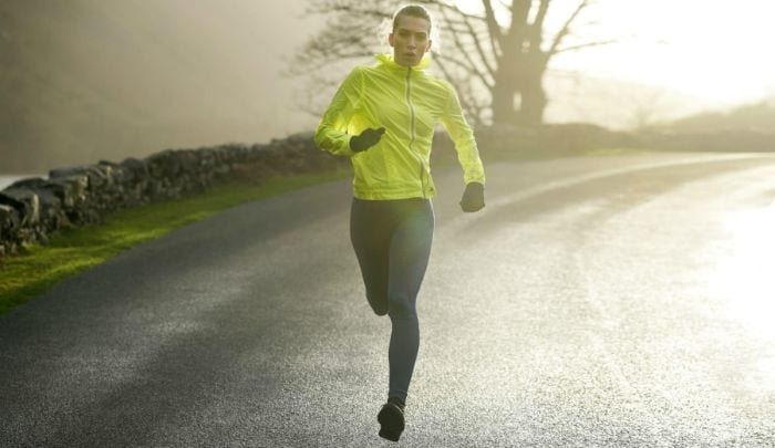 man running outdoors