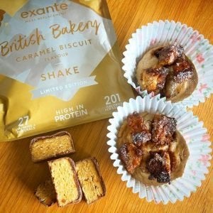 Cupcakes made using the exante Caramel Biscuit Shake