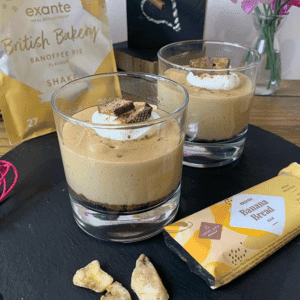 exante Banoffee Pie Meal Replacement Shake Pots