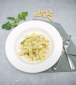 Creamy prawn rigatoni