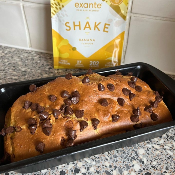Low calorie exante baking banana bread