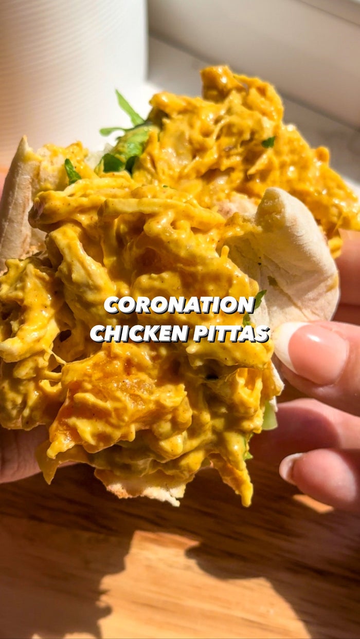 coronation chicken pita 