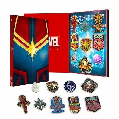 Captain Marvel Pin Set