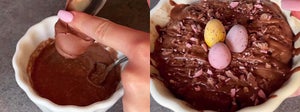 Tort proteic cu ciocolata