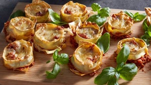 Hurtige og nemme veganske mini lasagne cups