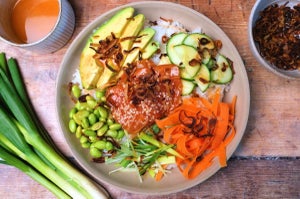 Poke bowl med laks | Protein meal prep