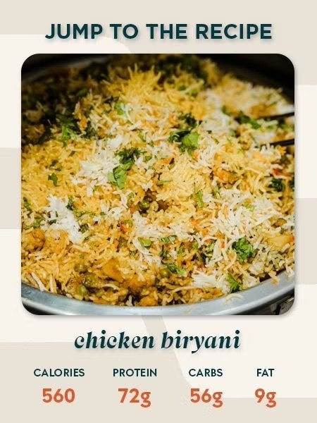 opskrift biryani med kylling