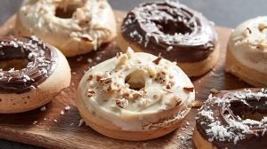 Healthy Baked Donuts With Protein Spread