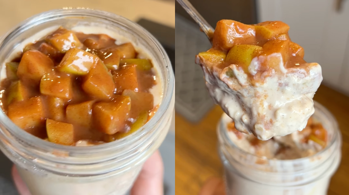 apple pie overnight oats