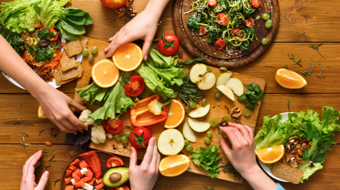 healthy food platter