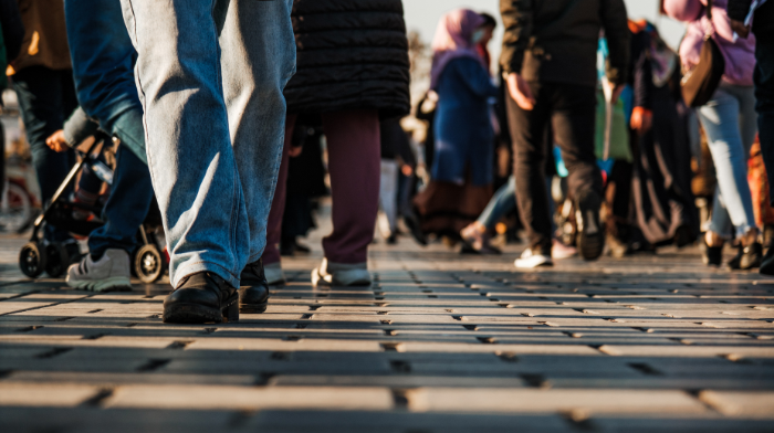 people walking