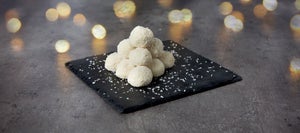 Recette de snowballs protéinés au chocolat blanc
