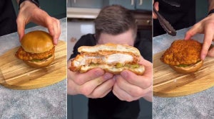Sandwich/Burger de Poulet à friteuse à air riche en protéines