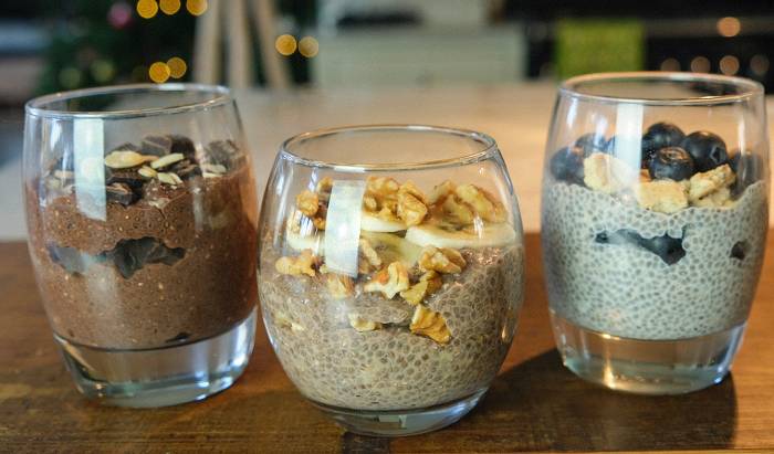 Chia Pudding Dreierlei | Ein schnelles proteinreiches Frühstück