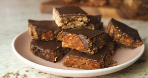 Super einfache Erdnussbutter Flapjacks