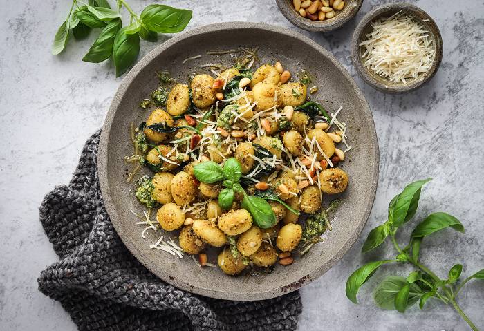 Vegane Pesto Gnocchi