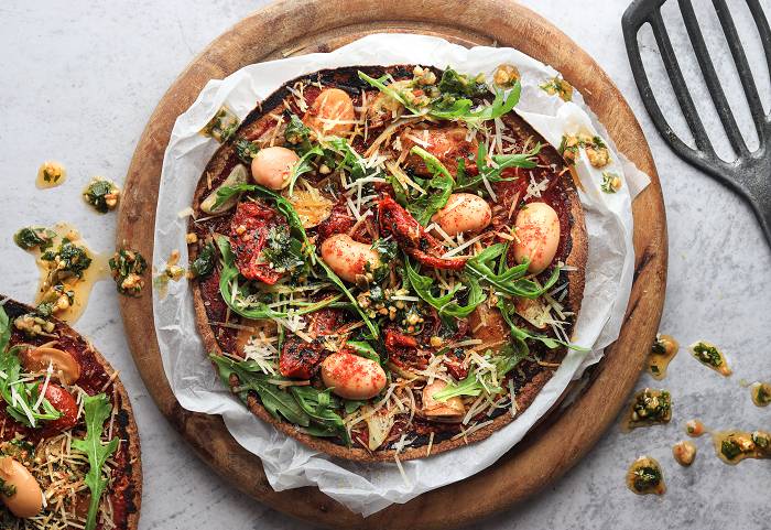 Vegane Tortilla Pizza