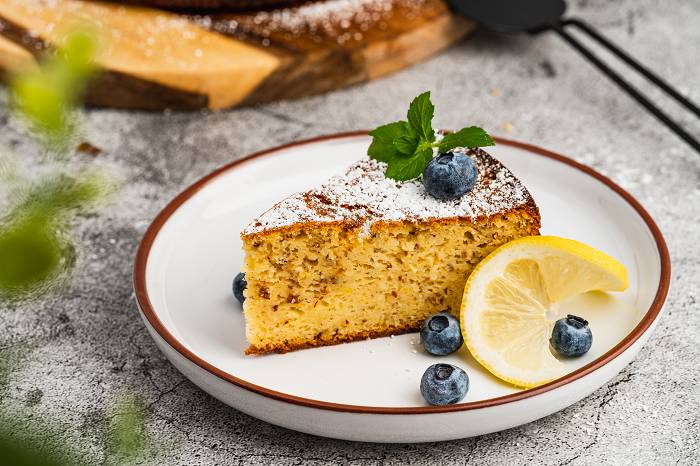 Low Carb Zitronen-Vanille-Kuchen | Gesundes Dessert Rezept