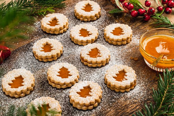 Festliche Spitzbuben | Weihnachtsrezept