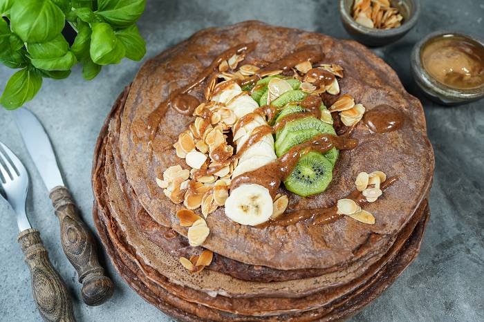 Nuss Nougat Protein Pancakes