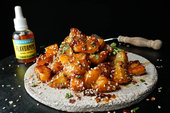 Teriyaki Chili Kartoffeltots