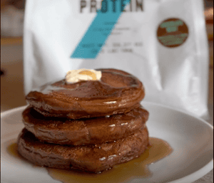 Mint Chocolate Buttermilk Protein Pancakes