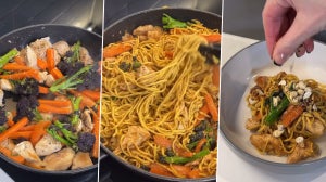 Creamy Peanut Chicken Noodles