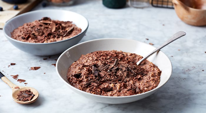 Gachas de avena proteicas para ganar masa muscular