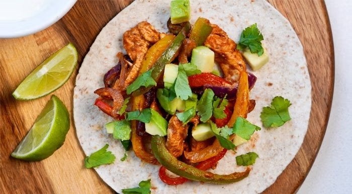 fajitas de pollo en airfryer