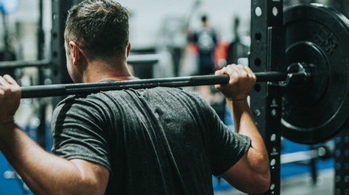 barbell box squat