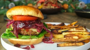 Christmas Turkey & Cranberry Burger