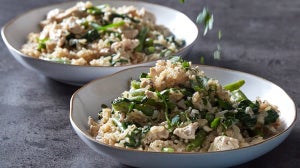 One-Pot Creamy Garlic Chicken & Rice