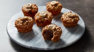 Chocolate-Stuffed Banana Bread Muffins