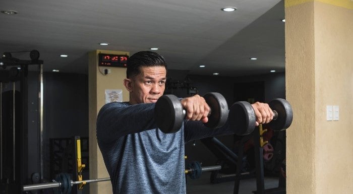 The Dumbbell Front Raise Exercise, Form & Technique