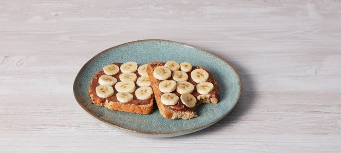 Protein spread banan toast