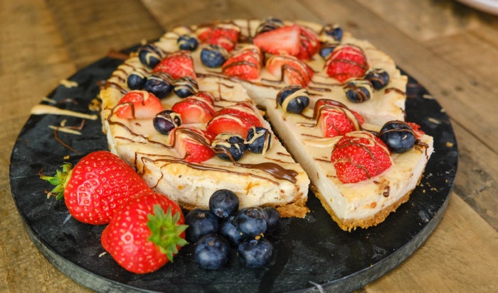 High-Protein Peanut Butter Cheesecake