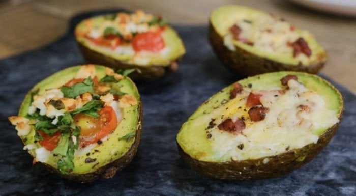 avocado baked eggs