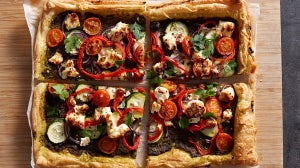 Roast Veg & Feta Puff Pastry Tart | 20-Minute Meal