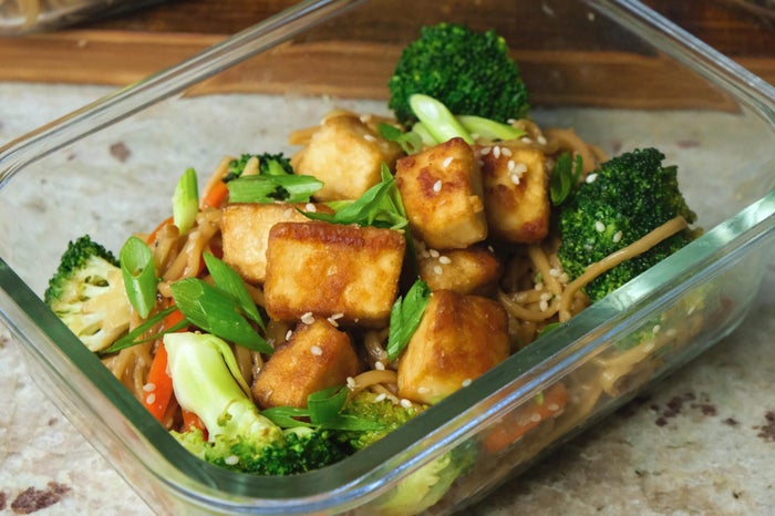 crispy tofu meal prep
