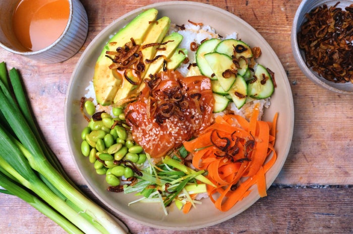 salmon poke bowl