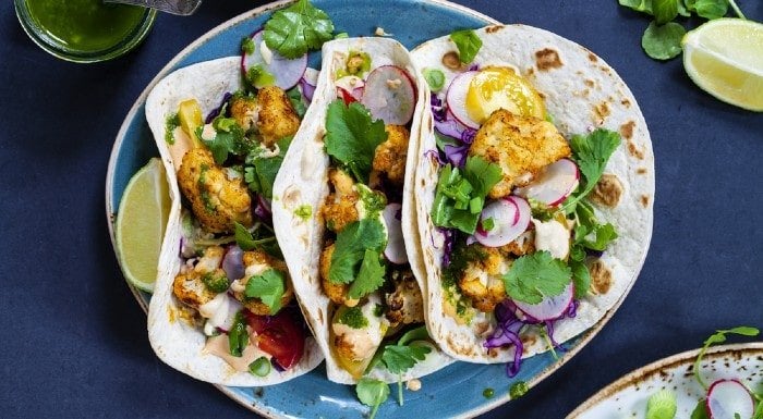 Cauliflower Black Bean Tacos